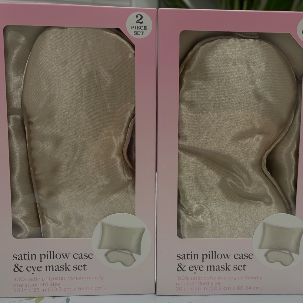 Satin Pillowcase & Eye Mask Set